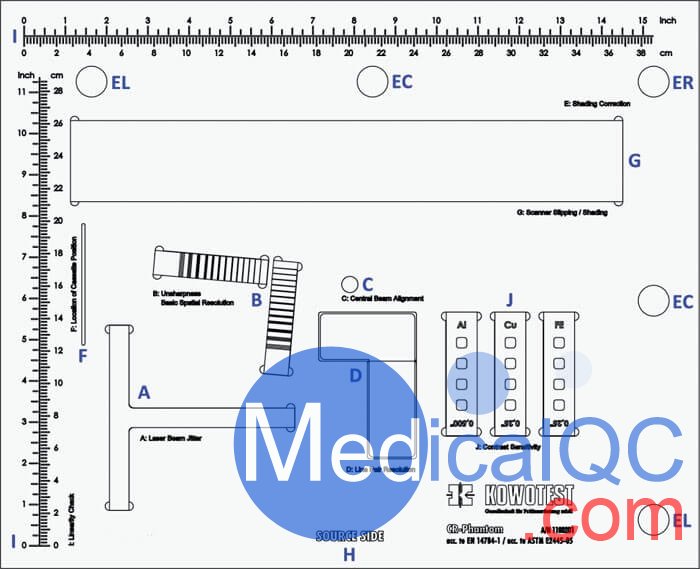 德国Kowotest CR模体，Kowotest CR Phantom，CR校准模体