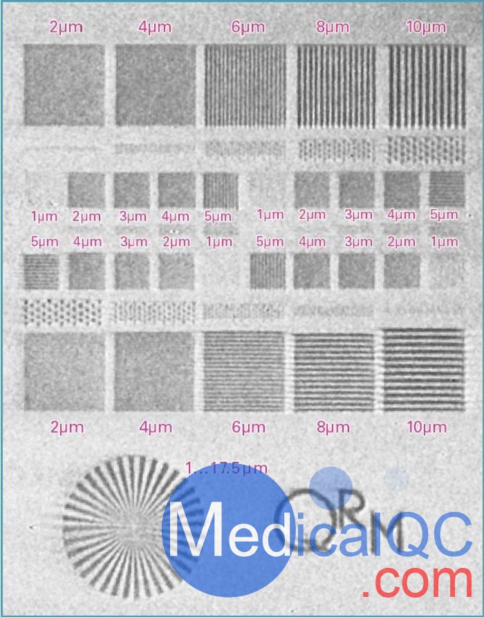 QRM-MicroCT-Barpattern-NANO,MicroCT-Barpattern-NANO测试卡,micro-CT,nano-CT,微型CT测试模体,纳米显微CT柱状测试卡