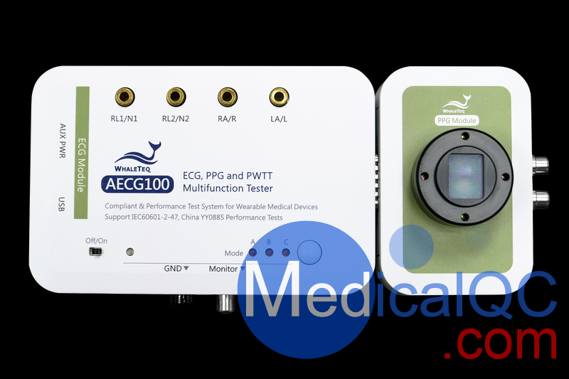 whaleteq AECG100脉搏血氧心电测试仪，AECG100穿戴式脉搏血氧及心电测试装置