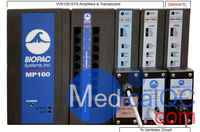 BIOPAC VVK100-SYS呼吸机验证系统，VVK100-SYS呼吸机检测仪