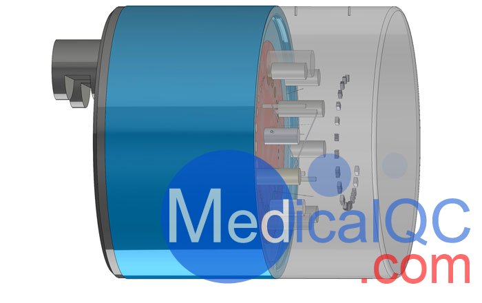 Catphan606 KV，MV ct性能模体,CTP606 CT性能模体构造图