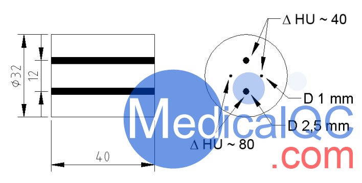 QRM Micro-CT低对比度模体，QRM-MicroCT-LC低对比度模体