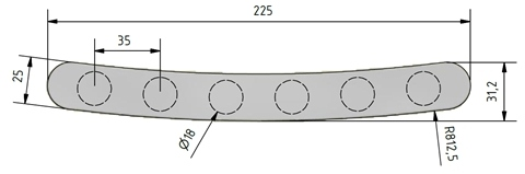 QRM-BDC/6骨密度校准模体尺寸图