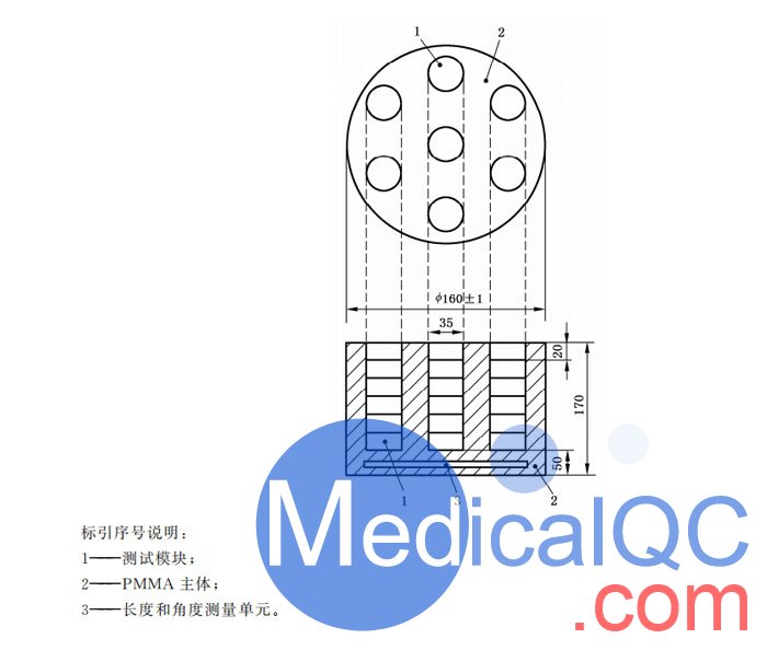 WEK-CBCT3D口腔CBCT 3D体模，YY0795 CBCT 3D体模体模轴向和矢状截面的结构图